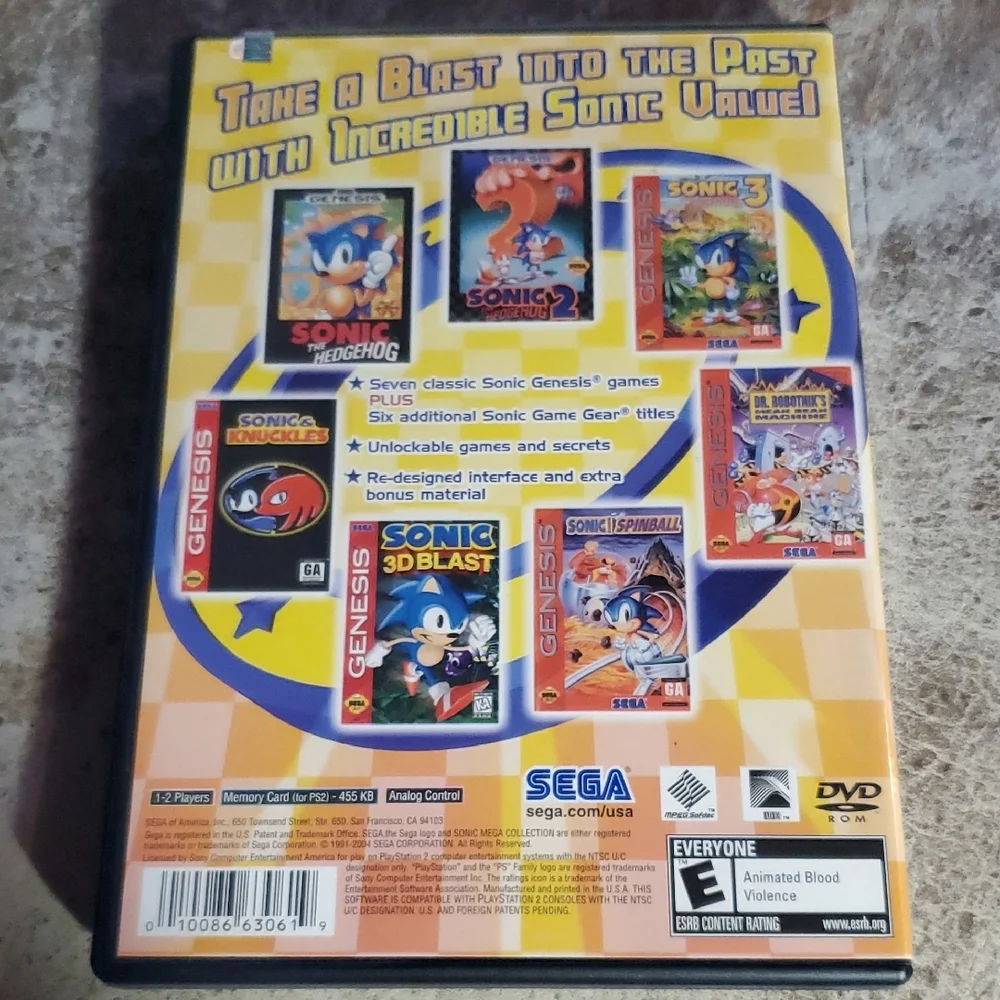 Sony Sonic Mega Collection Plus for PlayStation 2